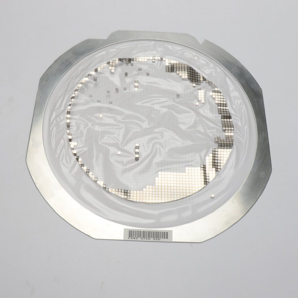 Dicing frame with mounting film and die - Ruiysion